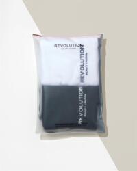 Revolution Hair REVOLUTION HAIRCARE 2pk Plain Microfibre Hair Wraps - Black/White