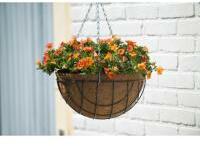 Nature függő virágtartó kosár 30 cm, kerek (6070102) (19011)