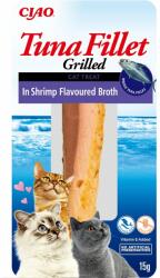 Inaba Foods Tuna fillet in shrimp broth 15g Hrana complementara pisici, file de ton in sos cu aroma de creveti