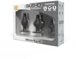 SilexD Model 2. prémium anál dildó szett (3 db-os - fekete) - ovszer-vasarlas