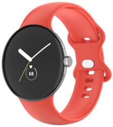 BUTTERFLY Curea din silicon pentru Google Pixel Watch / Pixel Watch 2 roșu