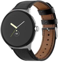 LEATHER Curea din piele pentru Google Pixel Watch / Pixel Watch 2 neagra