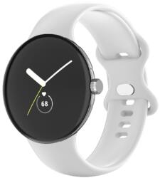 BUTTERFLY Curea din silicon pentru Google Pixel Watch / Pixel Watch 2 alb