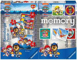 Ravensburger Puzzle + Joc Memory Patrula Catelusilor, 25/36/49 Piese (RVSPC20983)