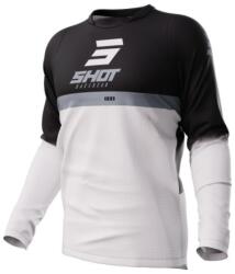 Shot Tricou de motocros Shot Devo Reflex gri-alb-negru (SHOA08-12C1-A01)