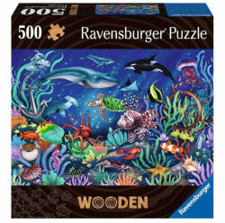 Ravensburger Puzzle Lemn Lumea Subacvatica, 500 piese (RVSPA17515) - ejuniorul