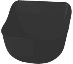 Ukal elevage Takarmányozó vályú 12L műanyag fekete 41x34x35cm
