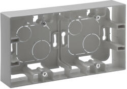 Legrand 863398 Niloé Step kettős kiemelődoboz, alumínium (863398) - elektroprofishop