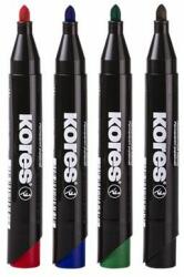 Kores Alkoholos marker, 3-5 mm, kúpos, KORES "K-Marker XP1", 4 különbözõ szín (4 db) (IK20943)