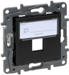 Legrand 863587 Niloé Step keystone adapter, fekete (863587) - elektroprofishop