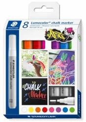 STAEDTLER Krétamarker készlet, 2, 4 mm, kúpos, STAEDTLER "Lumocolor® 344", 8 különbözõ szín (8 db) (TS344C8)