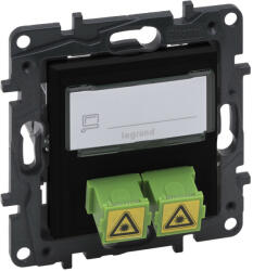 Legrand 863571 Niloé Step SC/APC optikai aljzat, fekete (863571)