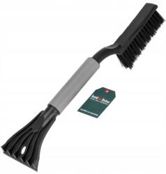 KOTARBAU Racletă pentru geamuri și gheață, racletă și perie 2în1 - Culoare negru, gri (6141)