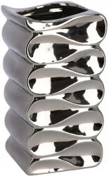 Kotarbau Vas Ceramic Vas De Protecție 26 Cm Argint (m219)