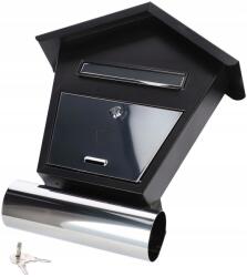 Kotarbau Coș poștal din oțel C4 tub pentru scrisori ziare - Culoare negru (ZSY1522)