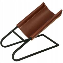 KOTARBAU Un singur suport de vin din metal suport din piele (L813) Raft