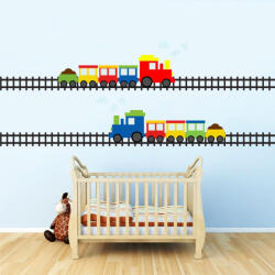 4 Decor Sticker Decorativ - Cu trenul Decoratiune camera copii