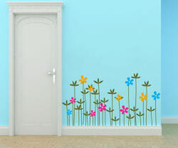 4 Decor Sticker Decorativ - Flori de lunca Decoratiune camera copii