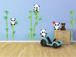 4 Decor Sticker Decorativ - Ursi panda Decoratiune camera copii