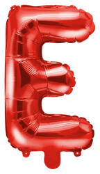 Partydeco Betű lufi 14" 35cm piros fólia betű, E betű, levegővel tölthető (LUFI727826)