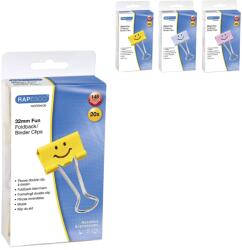 Rapesco Clips color 32 mm, 20 buc/cutie, RAPESCO Emoji's Agrafa