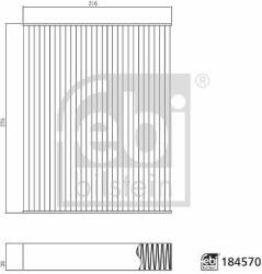 Febi Bilstein Filtru, aer habitaclu FEBI BILSTEIN 184570 (184570)