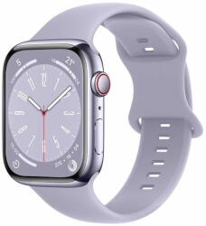 BStrap Smooth Silicone szíj Apple Watch 42/44/45mm, lavender
