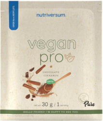 Vegan Pro - 30 g - csokoládé-fahéj steviával - Nutriversum (PU-0059)