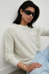 American Vintage gyapjú pulóver könnyű, férfi, szürke - szürke S