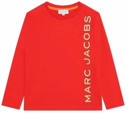 Marc Jacobs gyerek pamut hosszú ujjú felső piros, nyomott mintás - piros 102