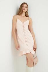 GUESS ruha rózsaszín, mini, egyenes - rózsaszín S - answear - 46 990 Ft