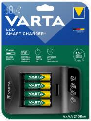 VARTA LCD Smart Charger+ Töltő + 4× AA 56706 2100 mAh (57684101441)