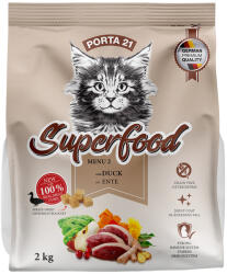 Porta 21 2x2kg Porta 21 Superfood Menu 2 kacsa száraz macskatáp