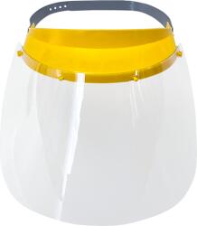 Vírusmaszk Fejpántos arcpajzs védőfóliával - 1 db - Sárga