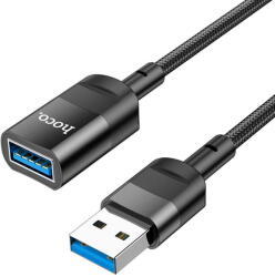 hoco. Cablu Adaptor USB la USB 3A, 5Gbps, 1.2m - Hoco (U107) - Black (KF239355) - vexio