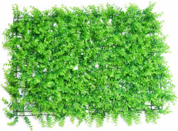  Erkélyre rakható műnövény panel, világos zöld - 60x40 cm (508159)