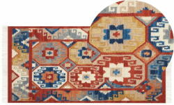 Beliani Színes kilim gyapjúszőnyeg 80 x 150 cm LUSARAT