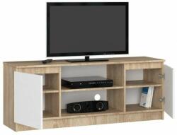 Akord Furniture Factory TV állvány 140 cm Akord Furniture, fehér-sonoma tölgy (OP0LRTVDABBIA001)