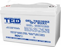 TED Electric Acumulator 12V GEL Deep Cycle Solar, Dimensiuni 305 x 167 x 208 mm, Baterie 12V 93Ah M8, TED Electric TED003485 (A0061962)