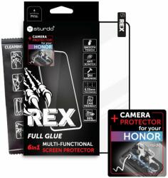 Sturdo Teljes arcvédő üveg + Honor 90 Lite kameravédő üveg, Sturdo Rex, fekete