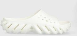 Crocs papuci Echo Slide culoarea alb, 208170 PPYX-KLU01T_00X
