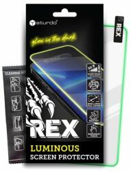 Sturdo Rex Világító védőüveg Samsung Galaxy A54, zöld
