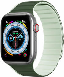 DuxDucis Curea silicon DuxDucis Magnetic LD compatibila cu Apple Watch 4/5/6/7/8/SE/Ultra 42/44/45/49mm Verde (6934913027936)