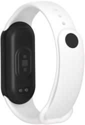 Curea plastic TPU Bracelet compatibila cu Xiaomi Mi Band 8 White (9145576279403)