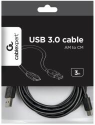 USB 3.0 Type-C(M) / USB 2.0 A(M) 3m kábel Gembird CCP-USB2-AMCM-10