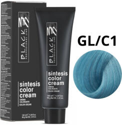 Black Professional Line Sintesis Color Cream - Tartós hajfesték Glam Colors Azzurro Maldive GL-C1 100ml