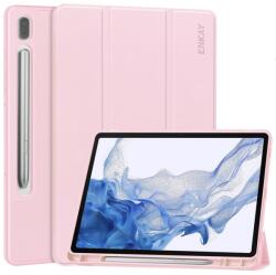 ENKAY Husa Flip ENKAY LEATHER pentru Samsung Galaxy Tab S9 roz