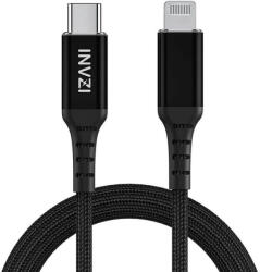  INVZI USB-C-Lightning kábel, MFi, 2m (fekete)