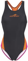 Aquafeel racerback dark grey/orange/pink m - uk34 Costum de baie dama