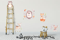 4 Decor Sticker decorativ - Forest animal set Decoratiune camera copii